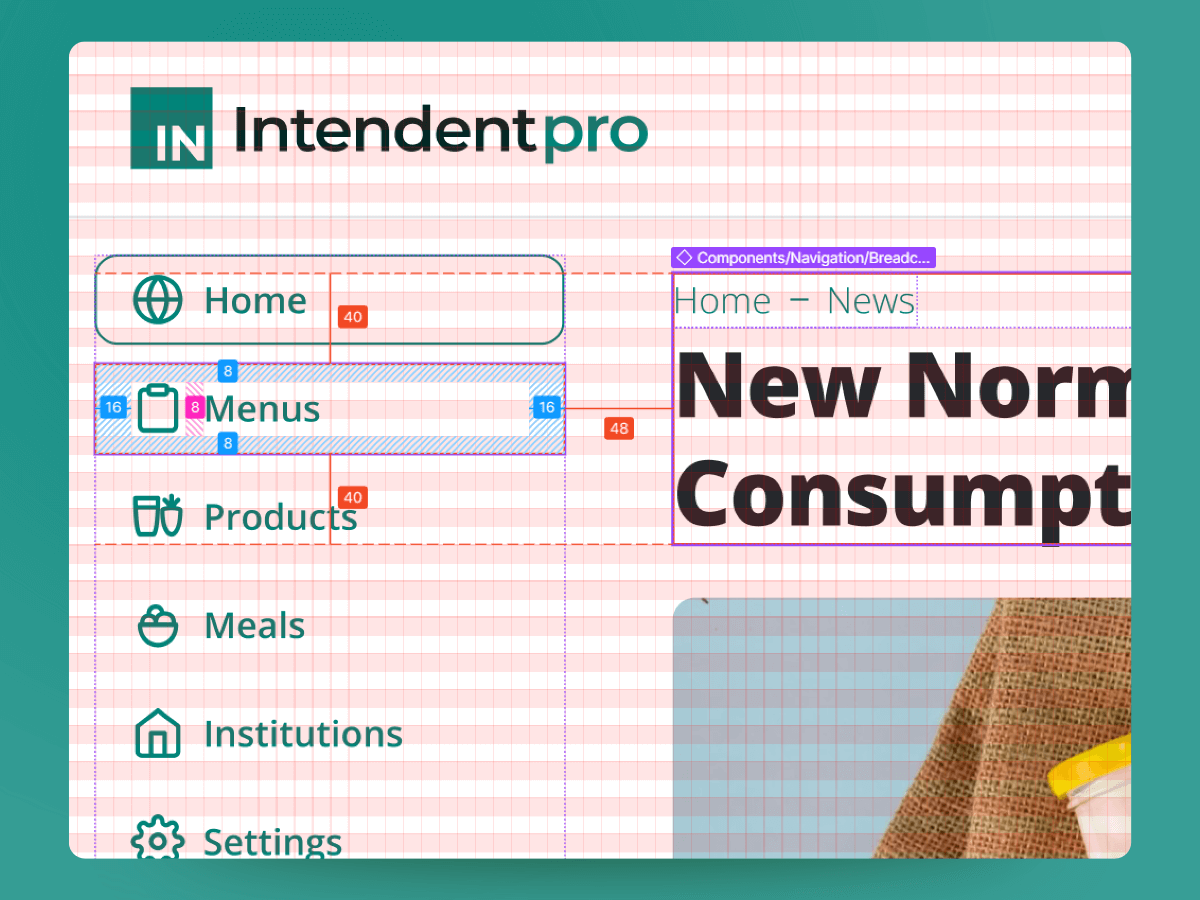Intendent Pro 4px grid system