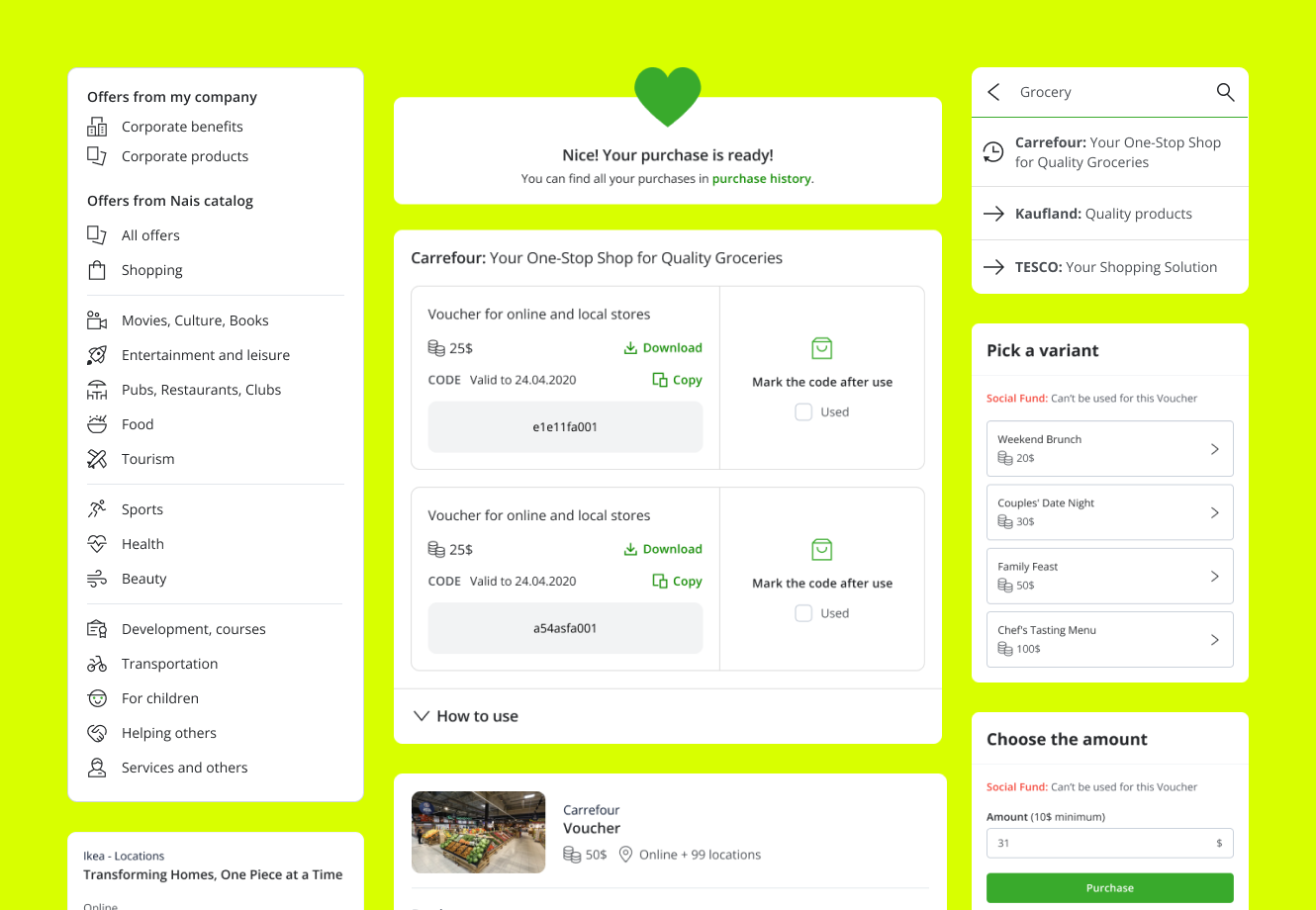 Final Nais platform UI shots